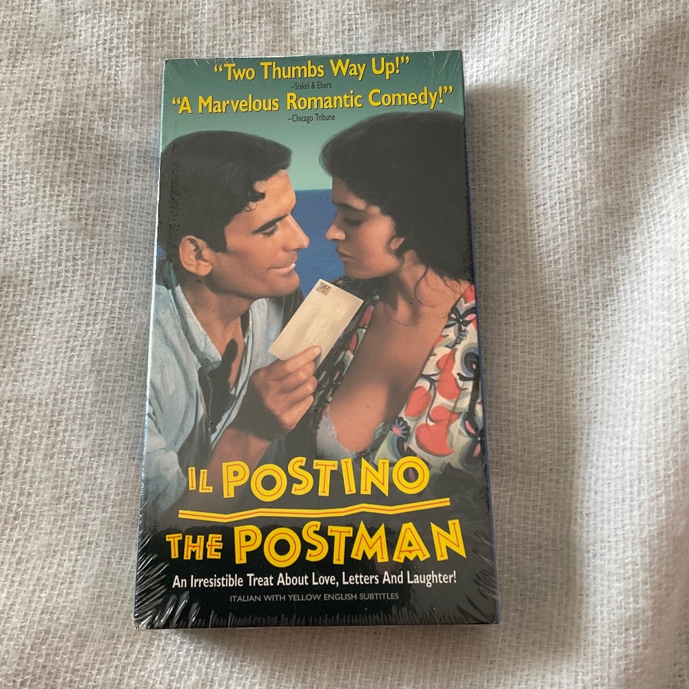 IL Postino The Postman VHS 1995 Movie Romantic Comedy Italian NEW Sealed